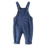 Toddler Boy Girl Soft Corduroy Suspender Pants Kids Overalls Loose Retro